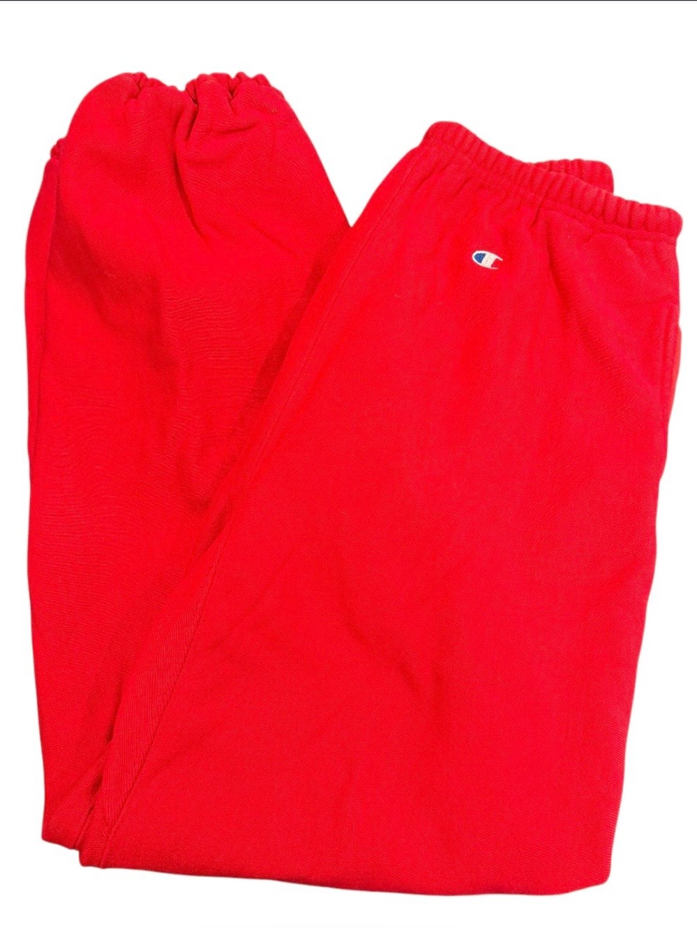 Champion 1980s reverse weave vintage cinch jogger sweatpants red men’s XL